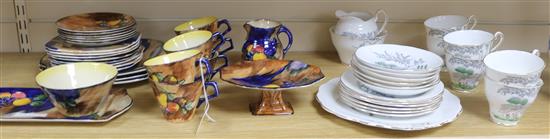 A Gaiety tea set and another 1930s tea set